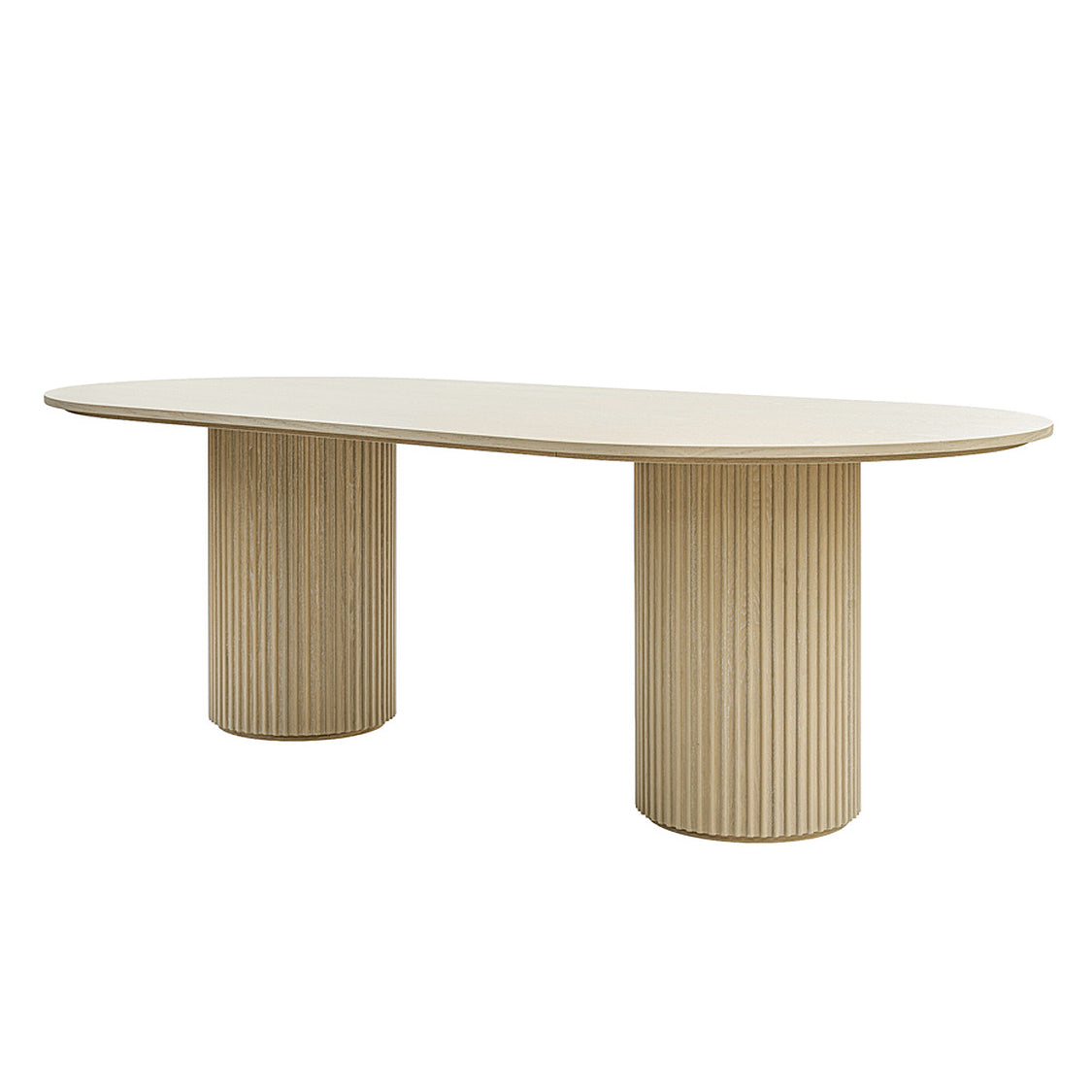 Ophelia Washed Grey Oak Dining Table