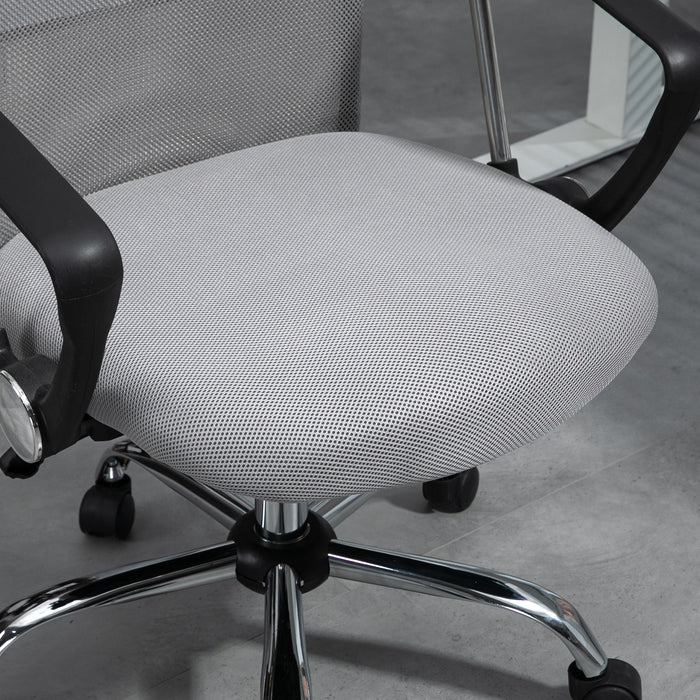 Ergonomic Office Chair Mesh Chair with Adjustable Height Tilt Function Grey