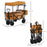 Outdoor Push Pull Wagon Stroller Cart w/ Canopy Top Orange