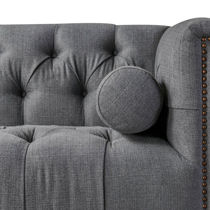 Bankes Three Seat Sofa - Charcoal