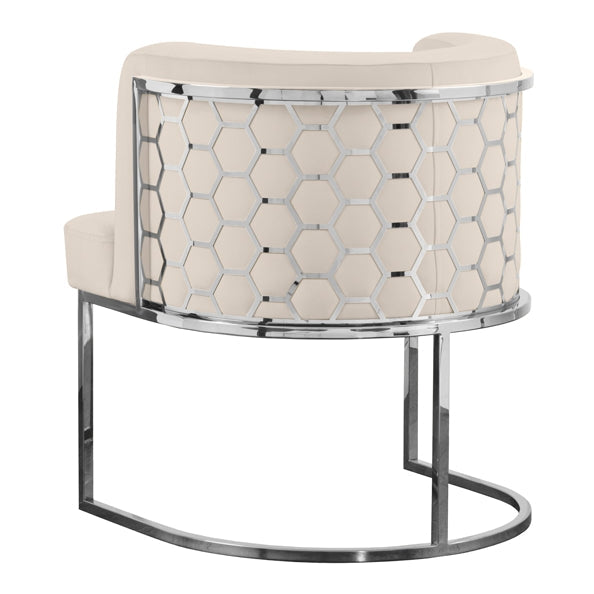 Alveare Dining Chair Silver - Chalk