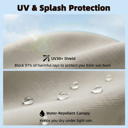 Garden Parasol, 2m Outdoor Table Parasol Umbrella with Tilt