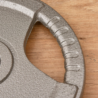 HOMCOM Set of 2 Cast Iron 2" Olympic Weight Plates Barbell Weight 2 x 10kg