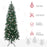 6' Snow Artificial Christmas Tree Holiday Home Décor with Pine Cones