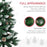 6' Snow Artificial Christmas Tree Holiday Home Décor with Pine Cones