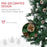 6' Snow Artificial Christmas Tree Holiday Home Décor with Pine Cones