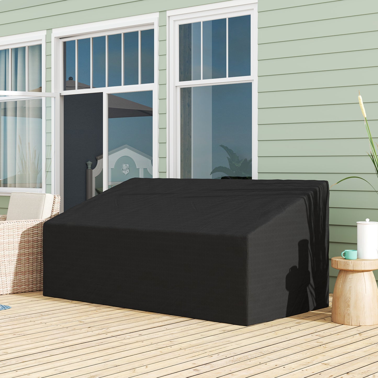 3 Seater Rain Cover Garden Sofa Chair Bench Protector 218x111x101cm