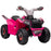 6V Quad Bike with Wear-Resistant Wheels, Forward Backward Function, for Ages 18-36 Months, Pink