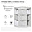 Kids Storage Cabinet Corner Organizer with Anti-tipping Hardware Drawer