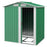 Garden Metal Tool Storage Shed with Sliding Door, Sloped Roof and Floor Foundation, 152 x 132 x 188cm, Green