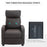 Recliner Sofa Massage Chair PU Leather Armcair w/ Footrest and Remote Control for Living Room, Bedroom, Home Theater, Brown