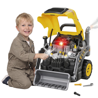 Kids Truck Engine Toy with Spray, Lights, Sounds for 3-6 Years
