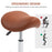 PU Leather Saddle Stool w/ Moulded Padded Seat Adjustable Height Brown