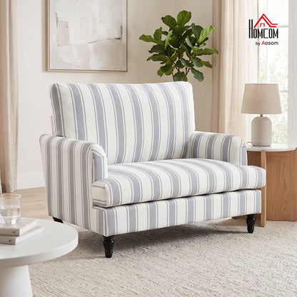 Velvet Single Sofa Armchair with Stripes, Grey