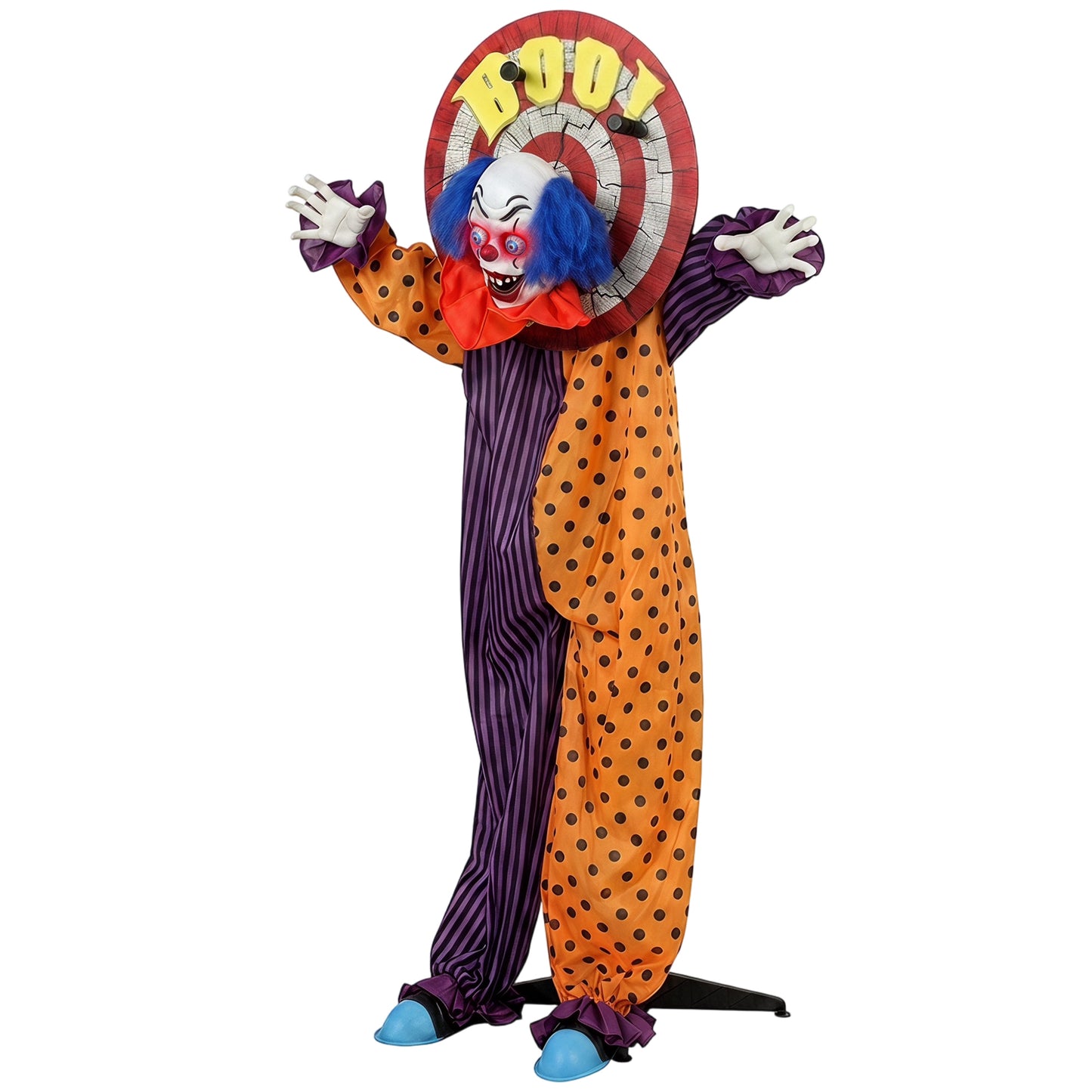167 cm Life Size Animated Clown Halloween Decorations Outdoor Indoor