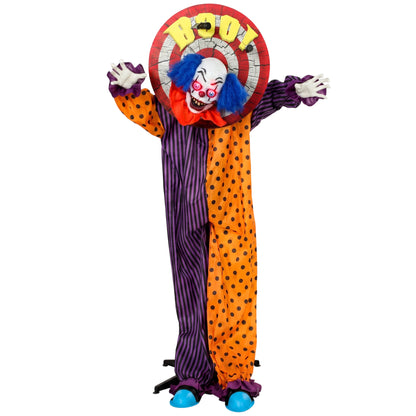 167 cm Life Size Animated Clown Halloween Decorations Outdoor Indoor
