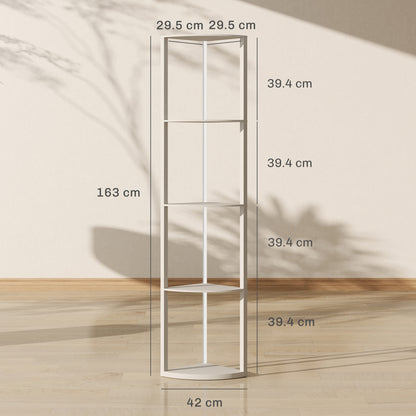 RGB LED Floor Lamp with Shelves and Remote Control for Living Room