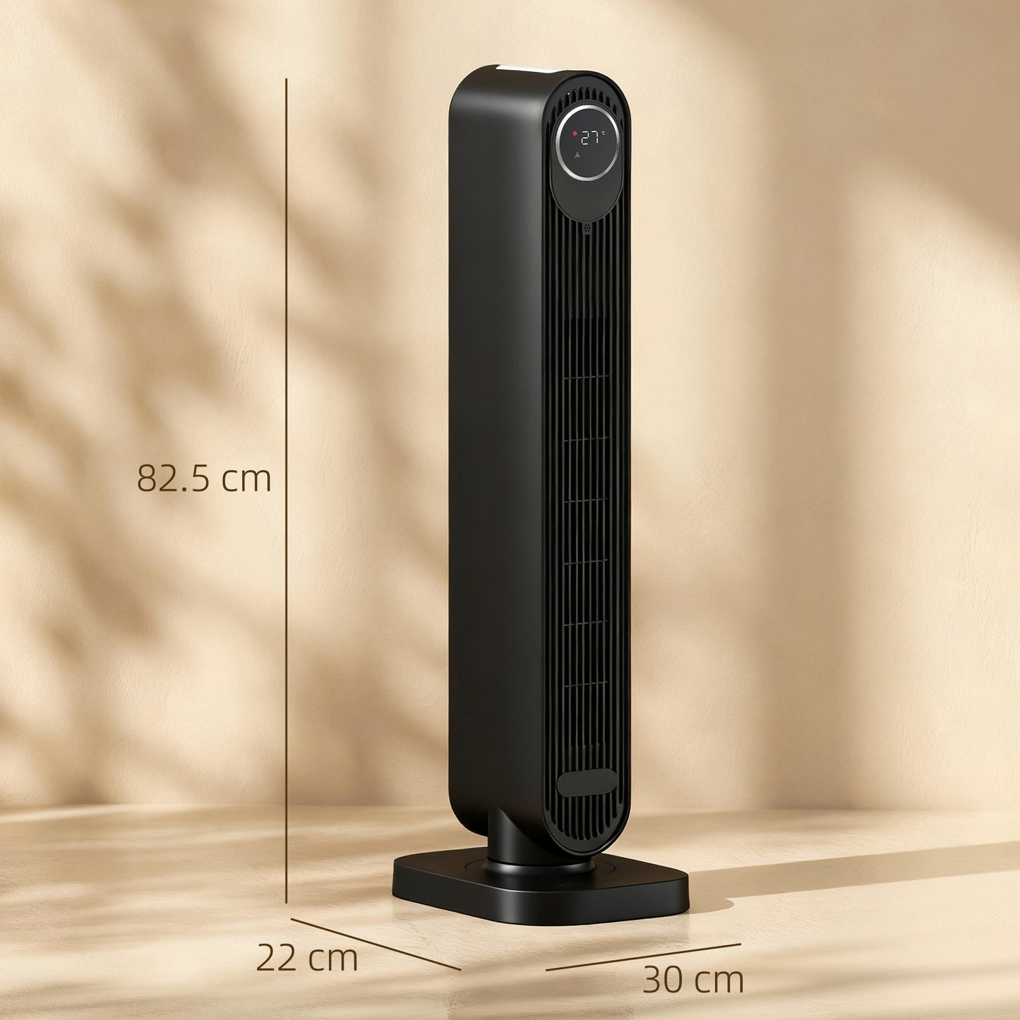 Ceramic Electric Heater, 2000W Fan Space Heater, Black