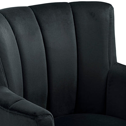 Hatfield Carver Chair - Black Velvet