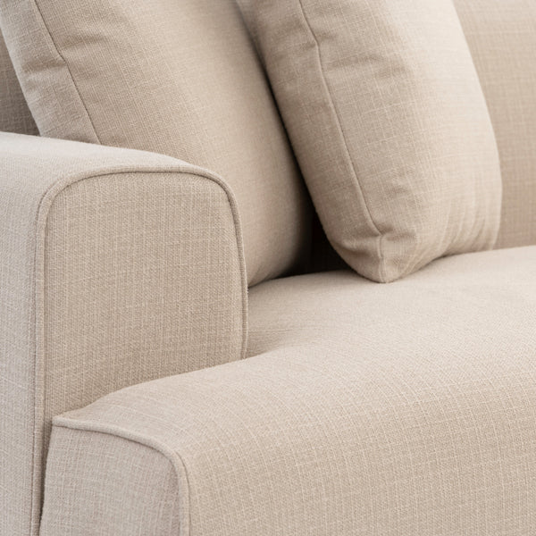 Duke Three Seat Sofa – Limestone