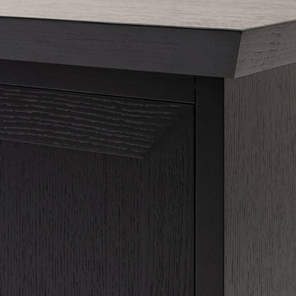 Sia Black Media Sideboard