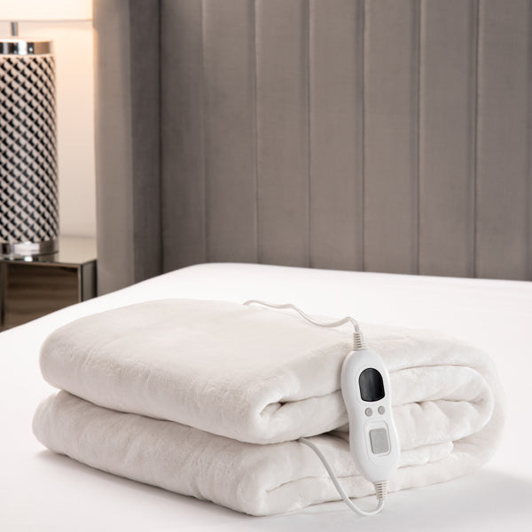 Ivory Heated Blanket
