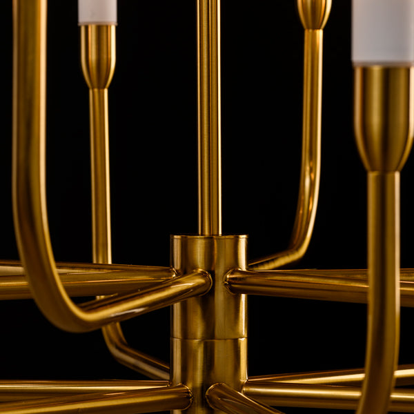 Gracia Twelve Light Pendant Brass