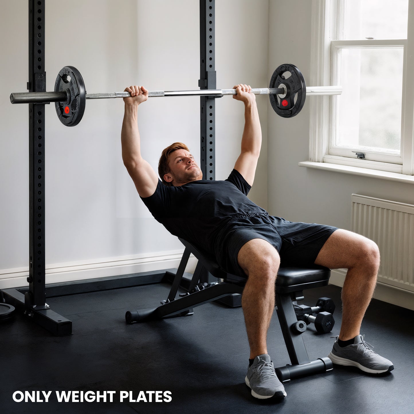 2 x 15kg Olympic Weight Plates, Weight Plate Discs with Tri-Grips