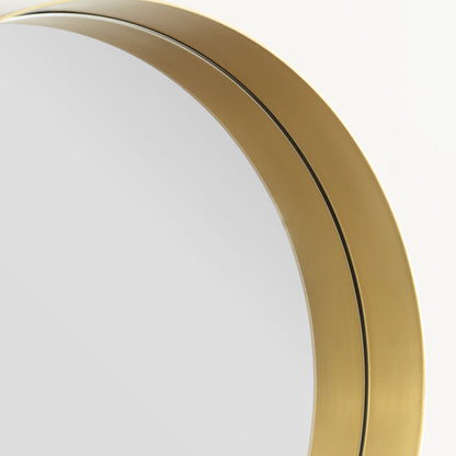 Alana Round Mirror – Brass