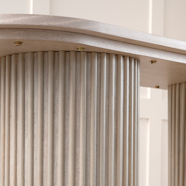 Ophelia Washed Grey Oak Console Table