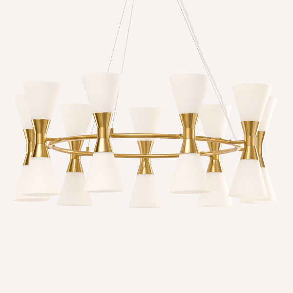 Camille Chandelier Brass