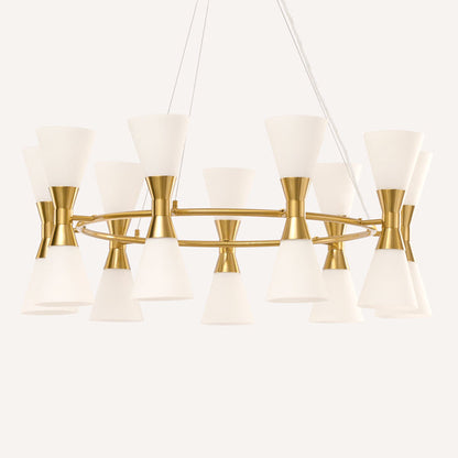 Camille Chandelier Brass