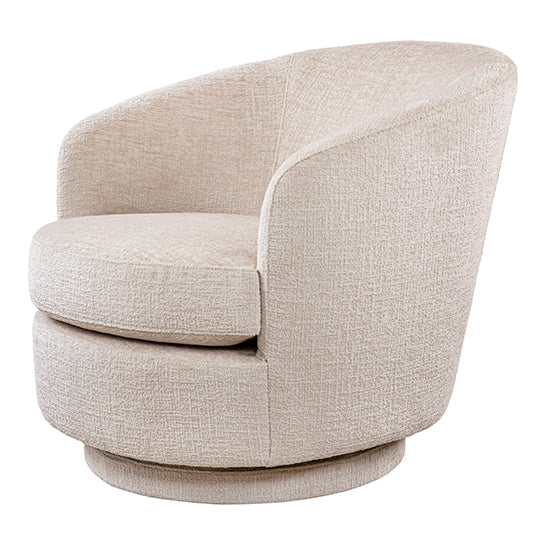 Melville Swivel Chair - Light Taupe