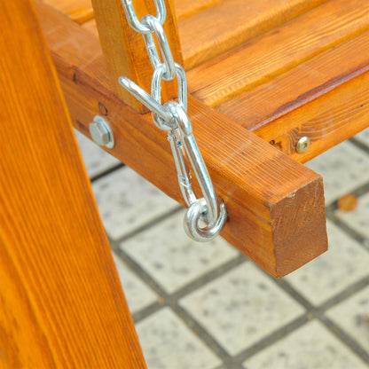 2 Seater Wooden Garden Swing Chair Seat Hammock Bench Furniture Lounger