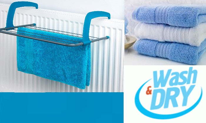 Save Money On Tumble Drying With This Fantastic 6 Bar Radiator Airer! Simply Hook The Airer Over Your Radiator To Dry Your Clothes! Strong & Durable Bars To Hold Your Washing! Only £6.95