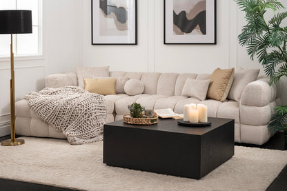 Berlin Left Hand Corner Sofa – Light Taupe Chenille