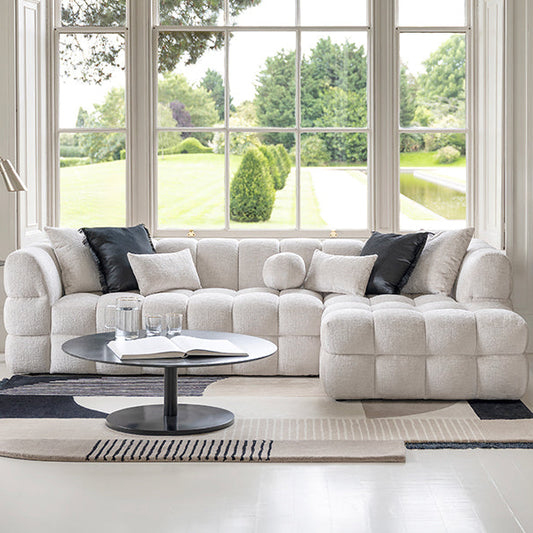 Berlin Right Hand Corner Sofa – Light Taupe Chenille