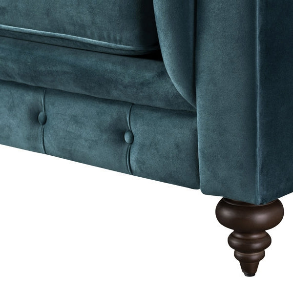 Monty Three Seat Sofa - Peacock