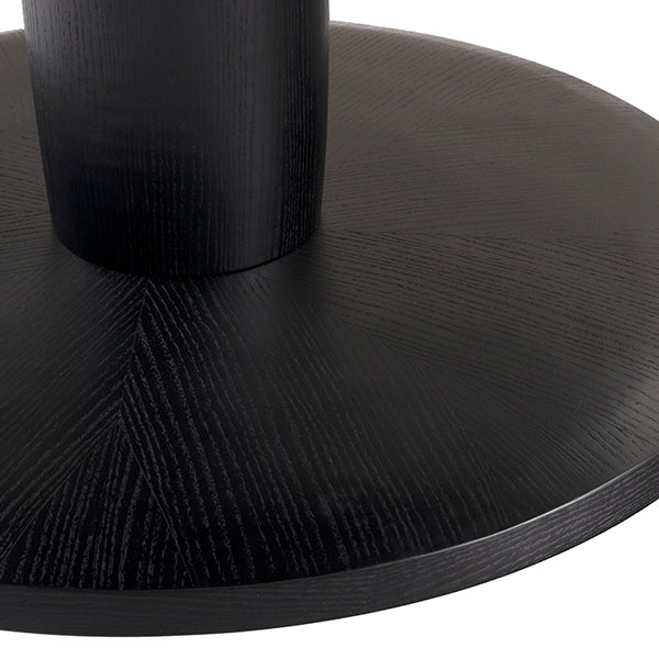 Sia 4-6 Seat Black Dining Table and 4 Chatsworth Dining Chairs Calico Two Tones