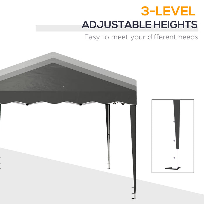 3 x 3m Pop Up Gazebo, Outdoor Camping Gazebo Party Tent with Carry Bag