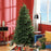 6 Ft Artificial Christmas Tree with Metal Base, Hinged Branches