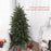 6 Ft Artificial Christmas Tree with Metal Base, Hinged Branches