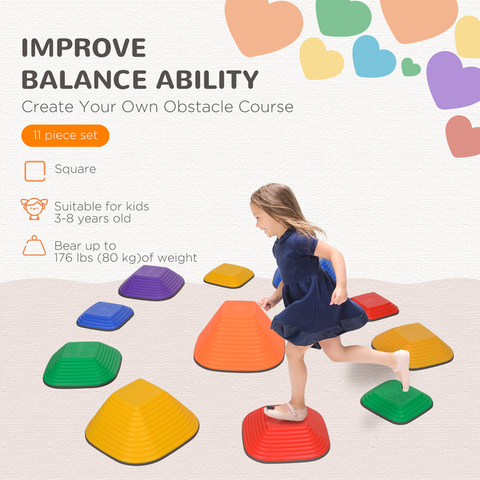 Balance Stepping Stones for Kids Indoor Outdoor Sensory Toy