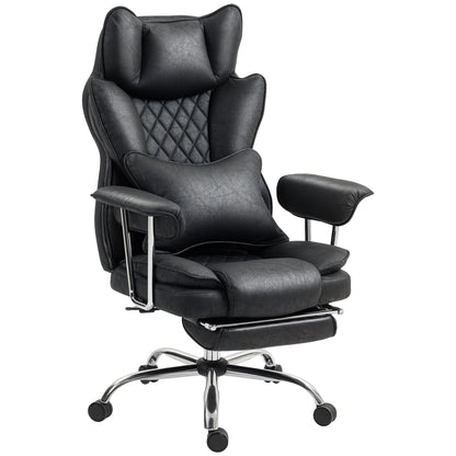 Office Chair, High Back Leathaire Desk Chair for Home, Black