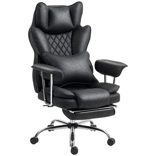 Office Chair, High Back Leathaire Desk Chair for Home, Black