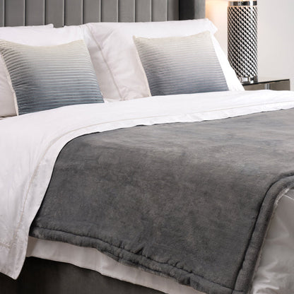 Grey Heated Blanket