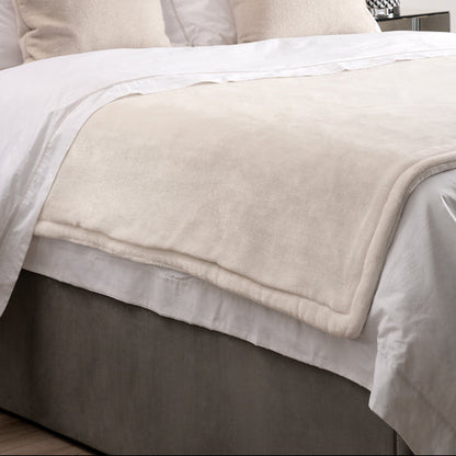 Ivory Heated Blanket