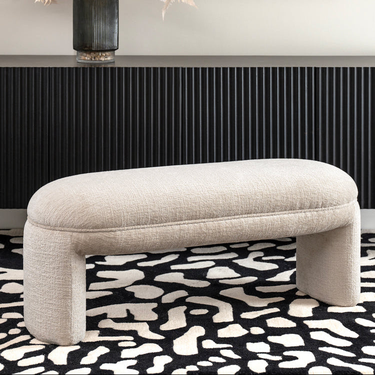 Bolo Bench – Light Taupe Chenille