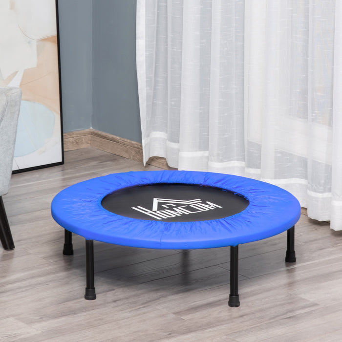 Φ81cm Fitness Trampoline Exercise, Max Load 100 KG, Blue Black