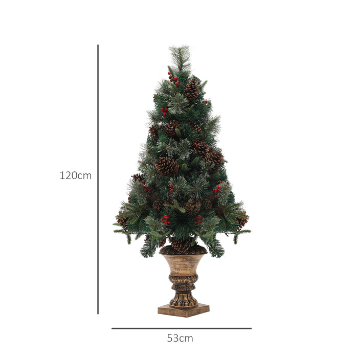 4ft Artificial Christmas Tree with 60 Warm White LED Lights